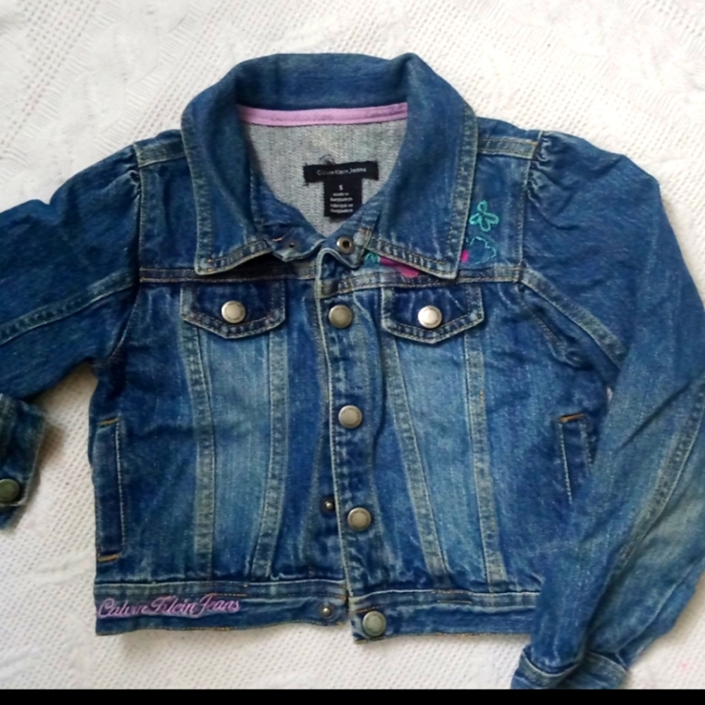 👧 Calvin Klein Girl's Jean Jacket